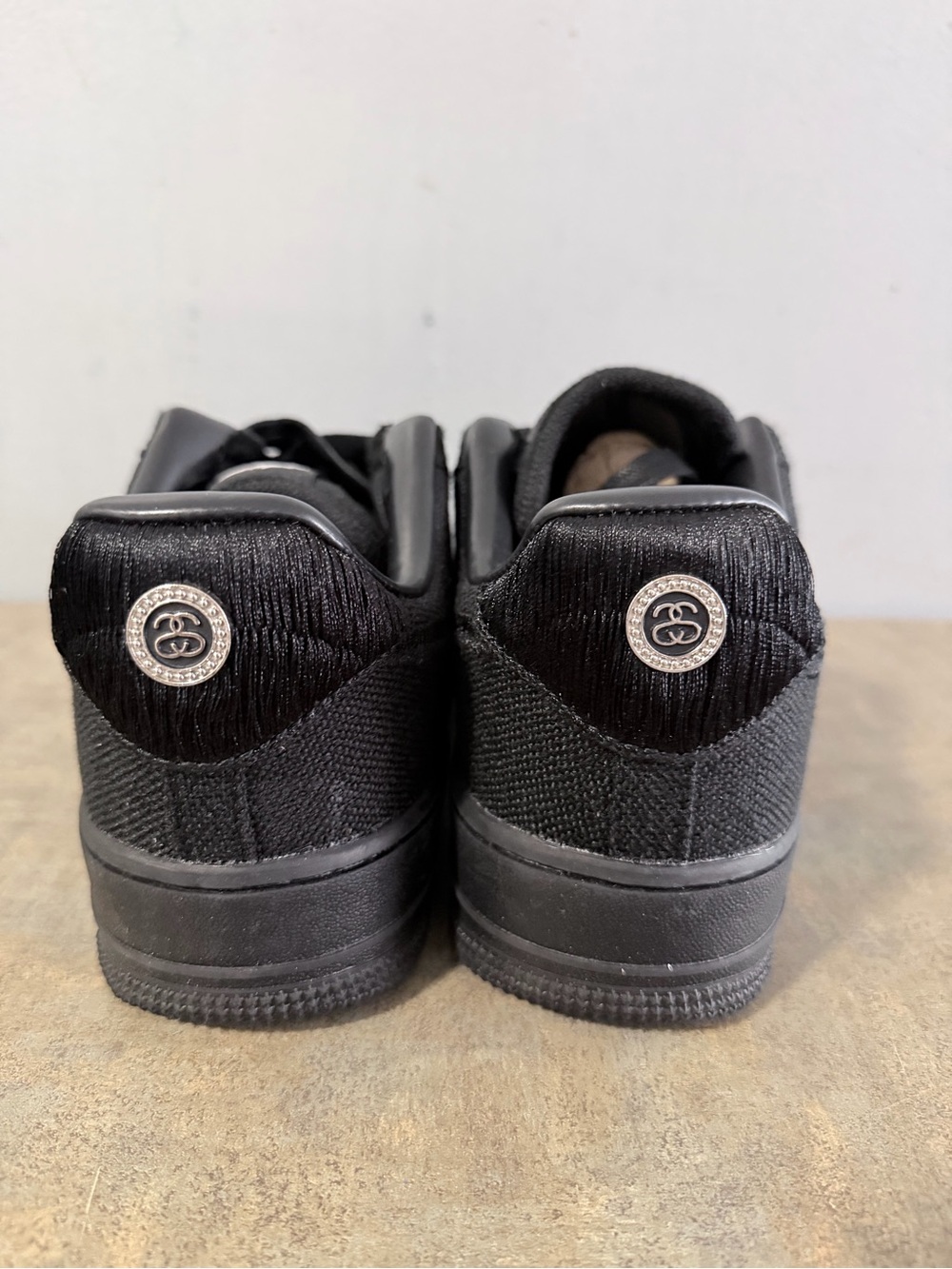 Stussy Men's Black Low-Top Knit Sneaker - Picture 4 of 5